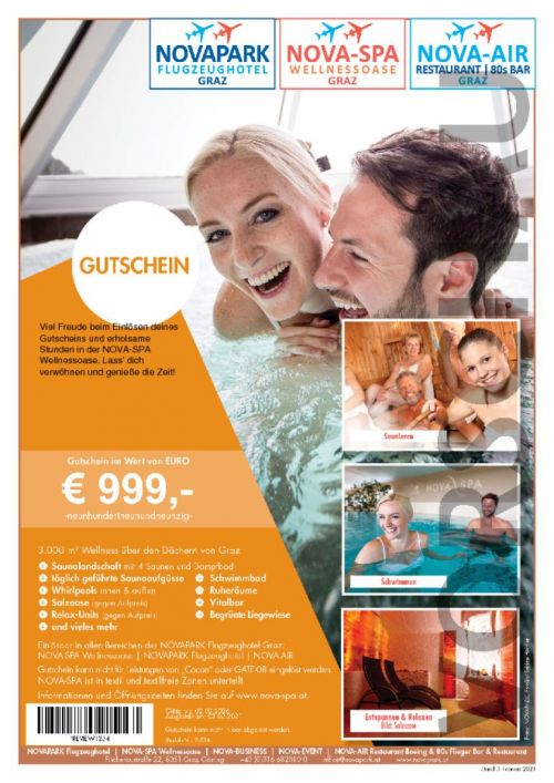 Wertgutschein NOVA-SPA Wellnessoase (NOVA-SPA-Design)
