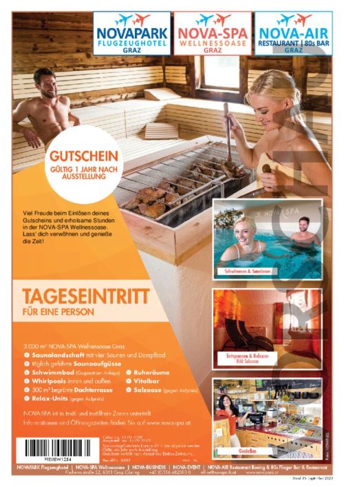 Tageseintritt NOVA-SPA